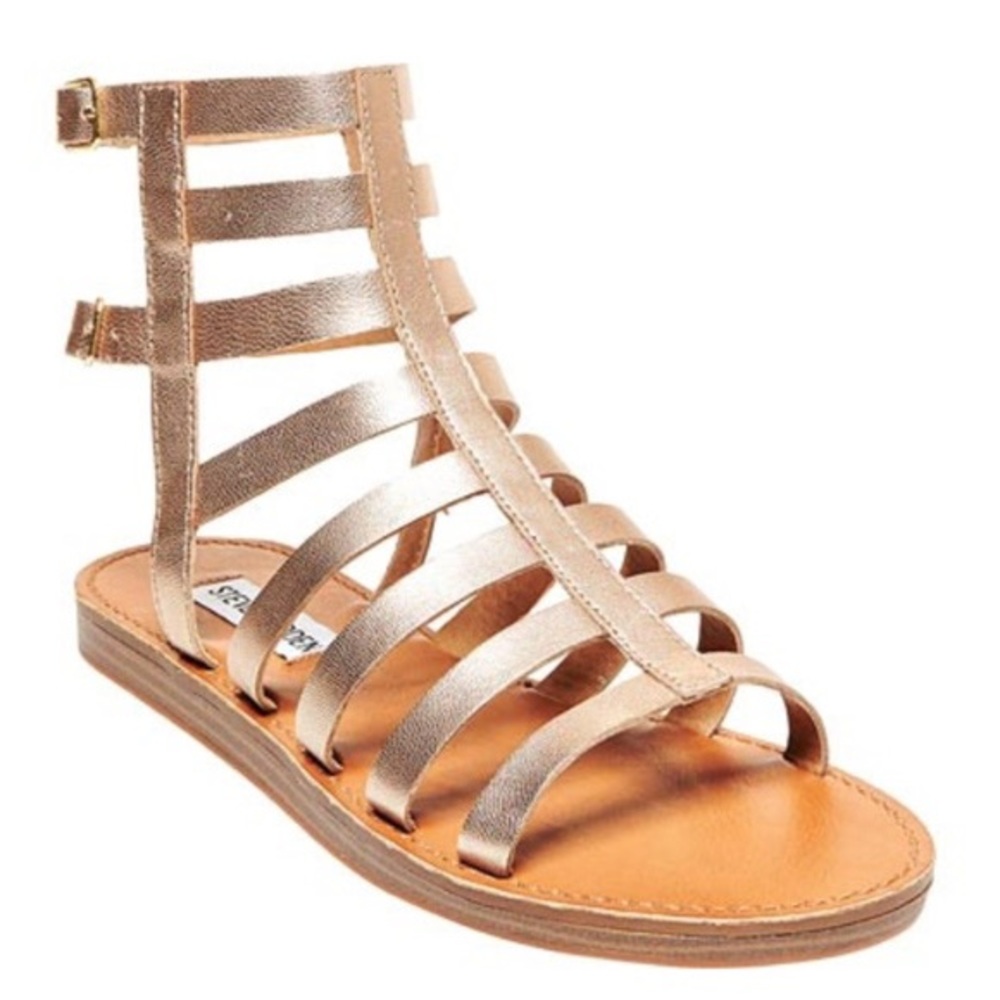 Steve Madden gold gladiators